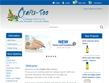 Tablet Screenshot of crafts-too.co.uk